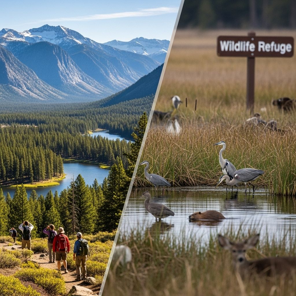 National Parks vs. Wildlife Refuges: Key Differences and Roles Uncover the crucial contrasts and complementary missions of parks and refuges in America's protected landscapes.