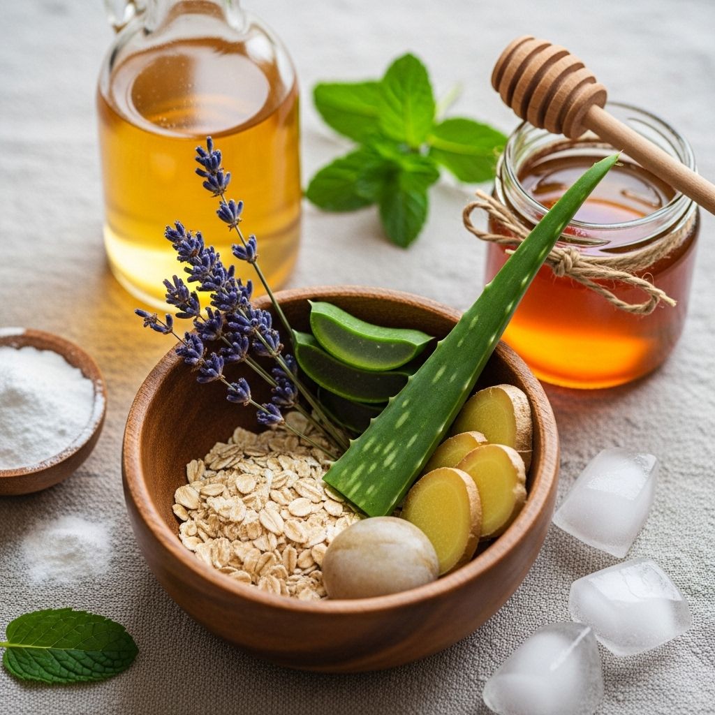 Gentle, plant-powered treatments work to calm irritation and cool inflamed skin.