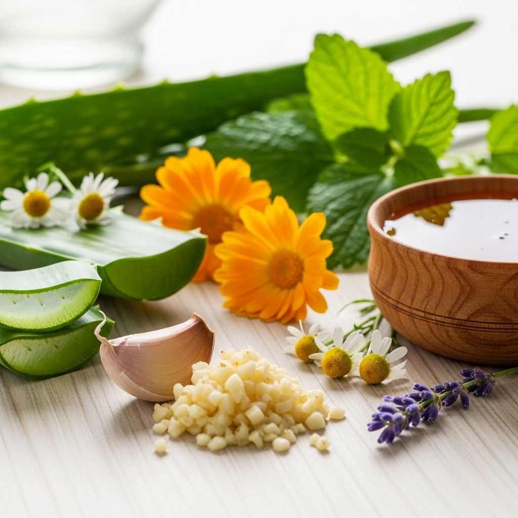 Use plant extracts and mindful lifestyle shifts to soothe flare-ups and enhance wellness.