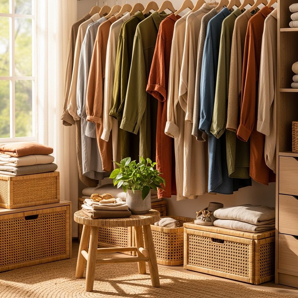 Natural Shades: Building a Sustainable, Nature-Inspired Closet Discover how nature’s palette transforms your wardrobe with sustainable, comforting colors and eco-friendly practices.