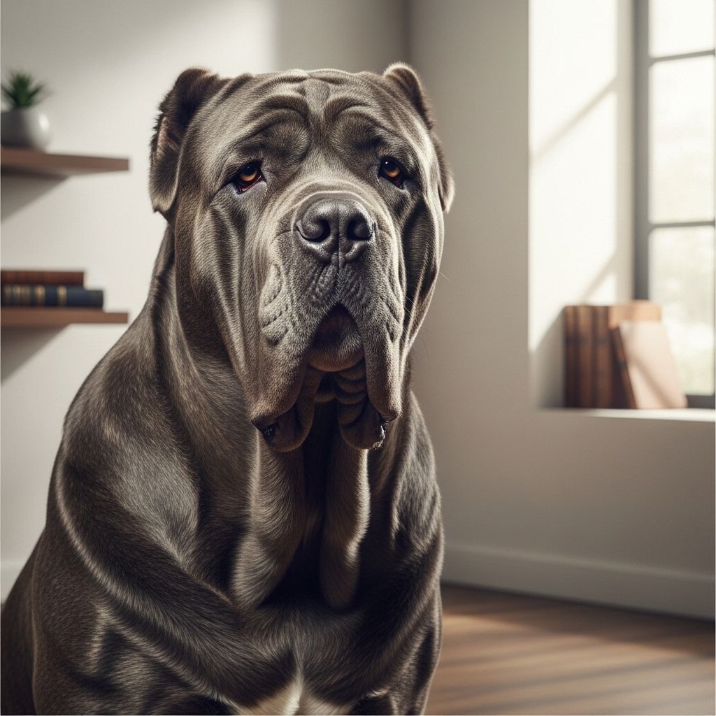 Loyal protector with a gentle heart, blending strength and warmth in one noble breed.