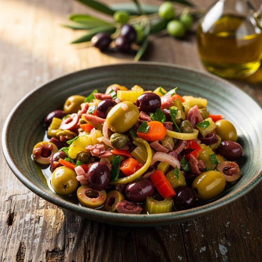 A zesty fusion of olives, pickles, and herbs to elevate sandwiches, salads, and more.
