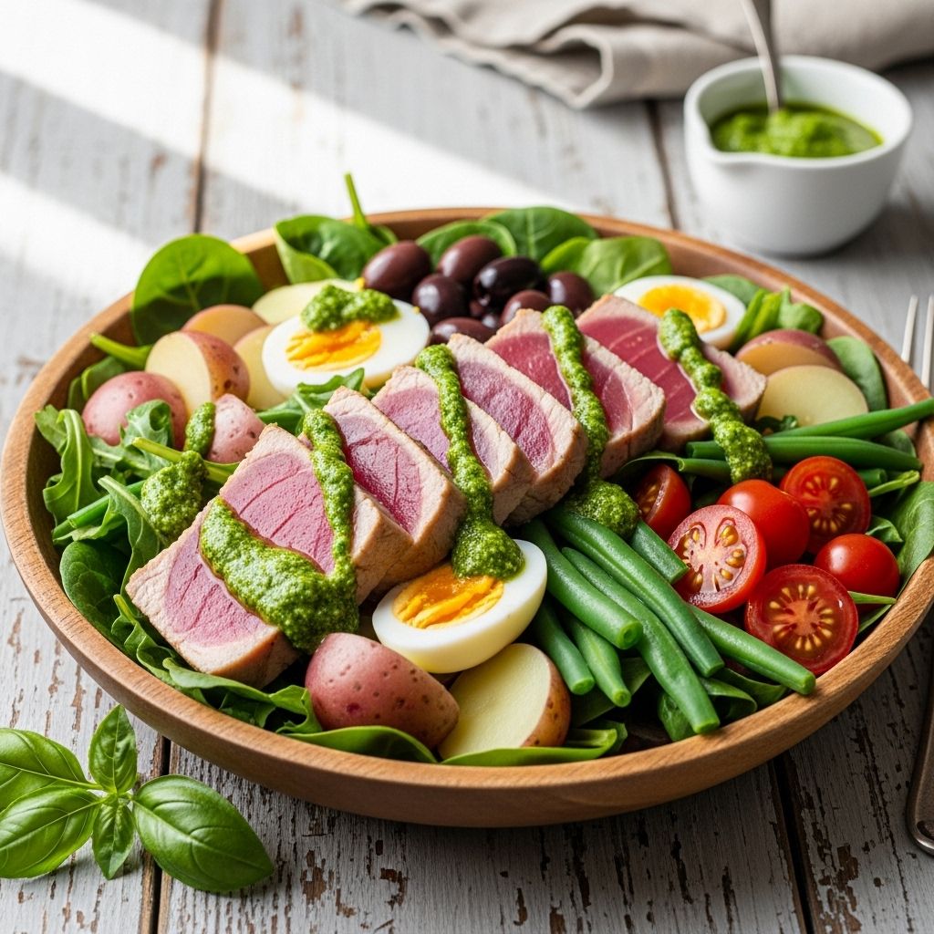 Artfully arranged fresh ingredients deliver bold flavor and vibrant color in every bite.