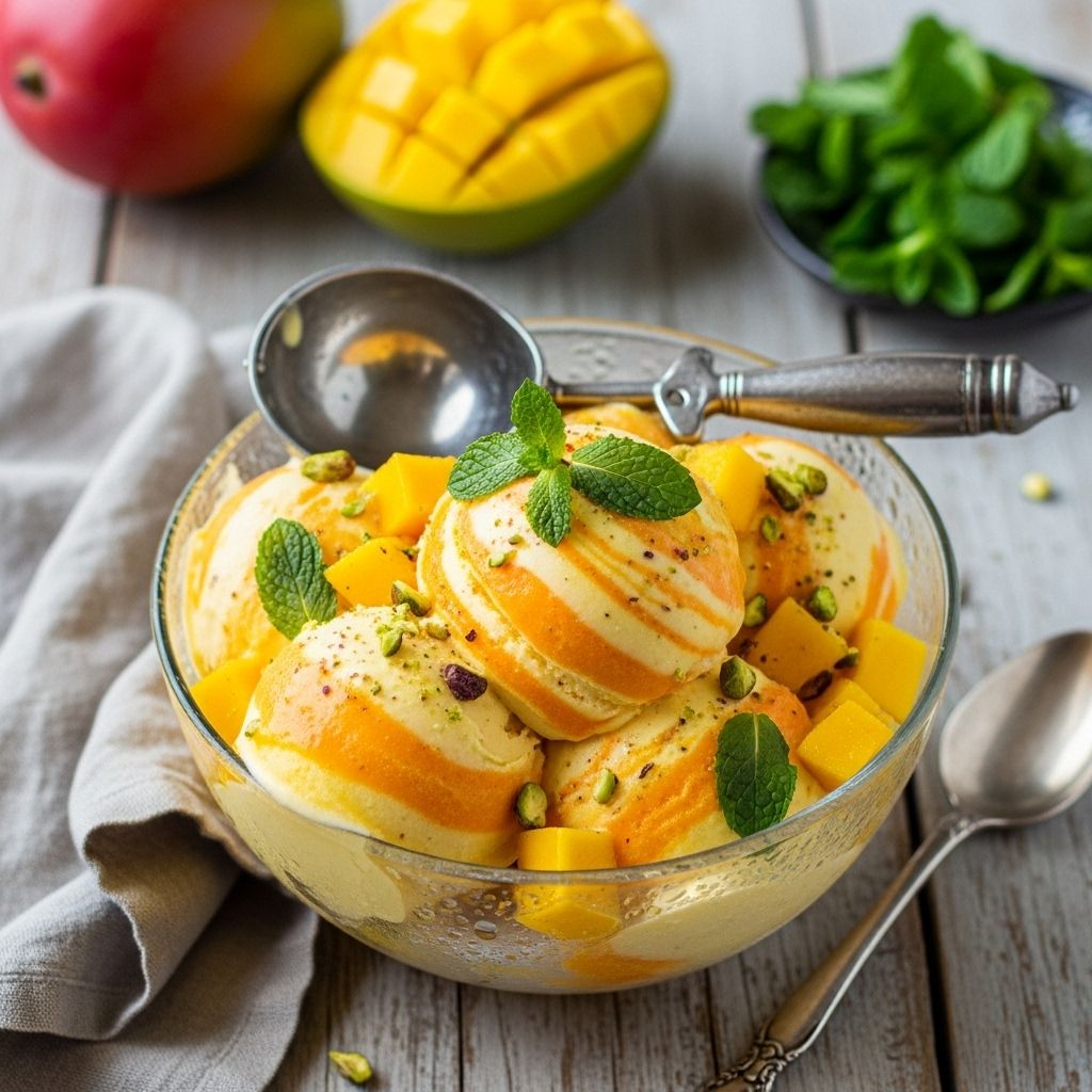 Enjoy a velvety, machine-free dessert that captures ripe tropical flavor in every bite.