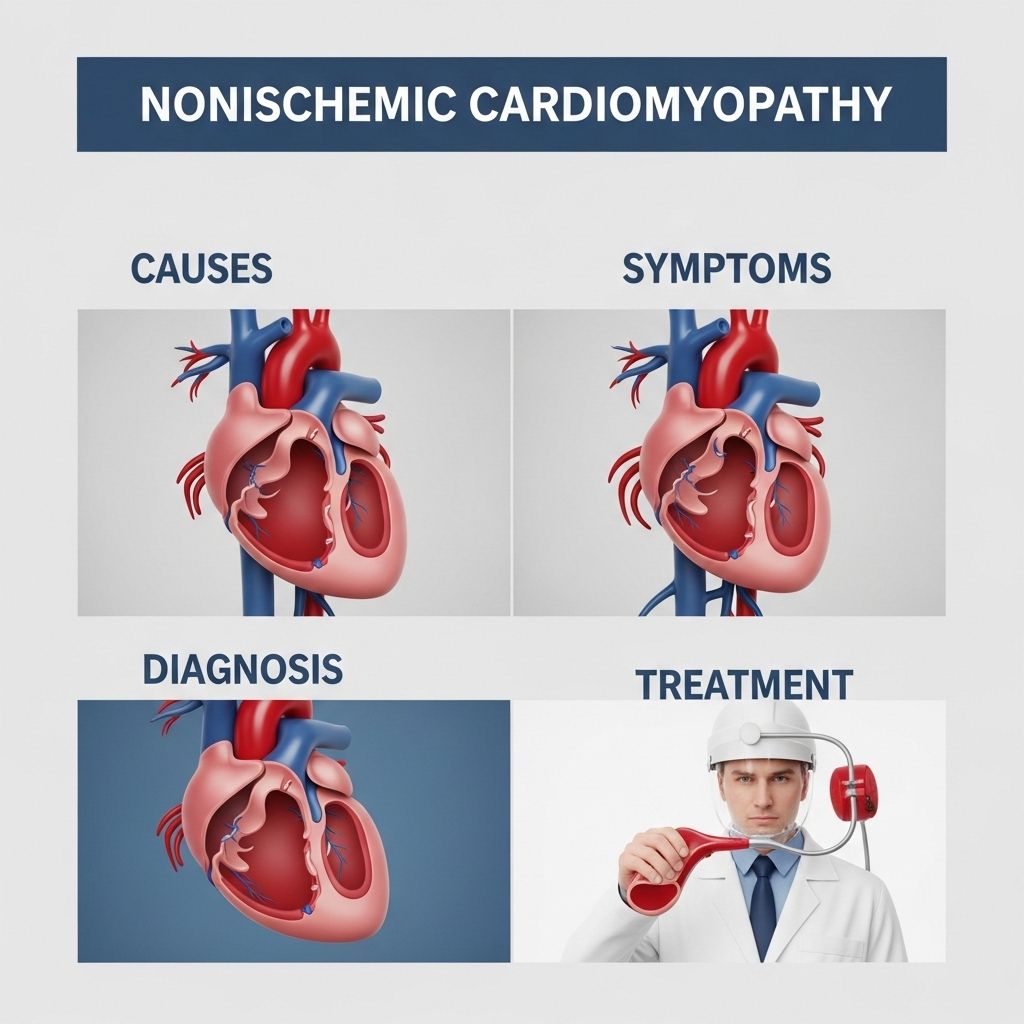 Learn about nonischemic cardiomyopathy, its causes, symptoms, diagnosis, treatment options, and outlook for heart health.