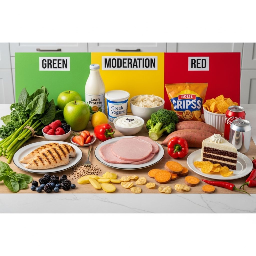 The Complete Noom Food List: A Comprehensive Guide to Green, Yellow, and Red Foods A simple framework for choosing the right foods to stay full and meet your goals.