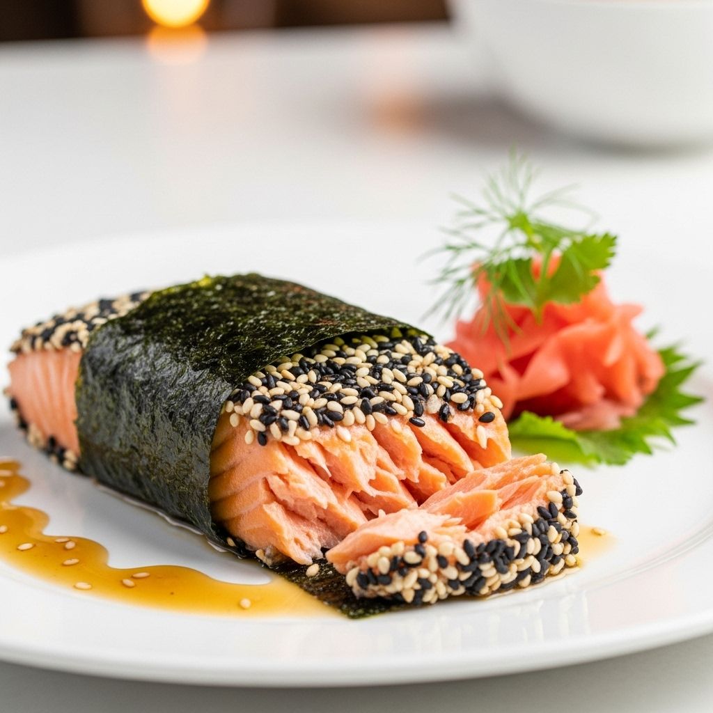 Discover how to elevate salmon with nori and sesame seeds for a nutrient-rich, restaurant-quality meal at home.
