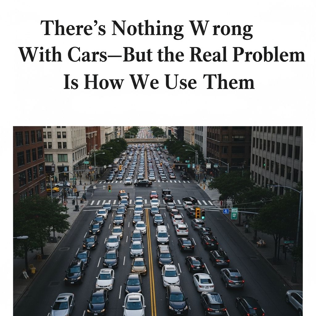 Cars aren't inherently bad, but our reliance and urban design choices have transformed them into a problem for communities and the climate.