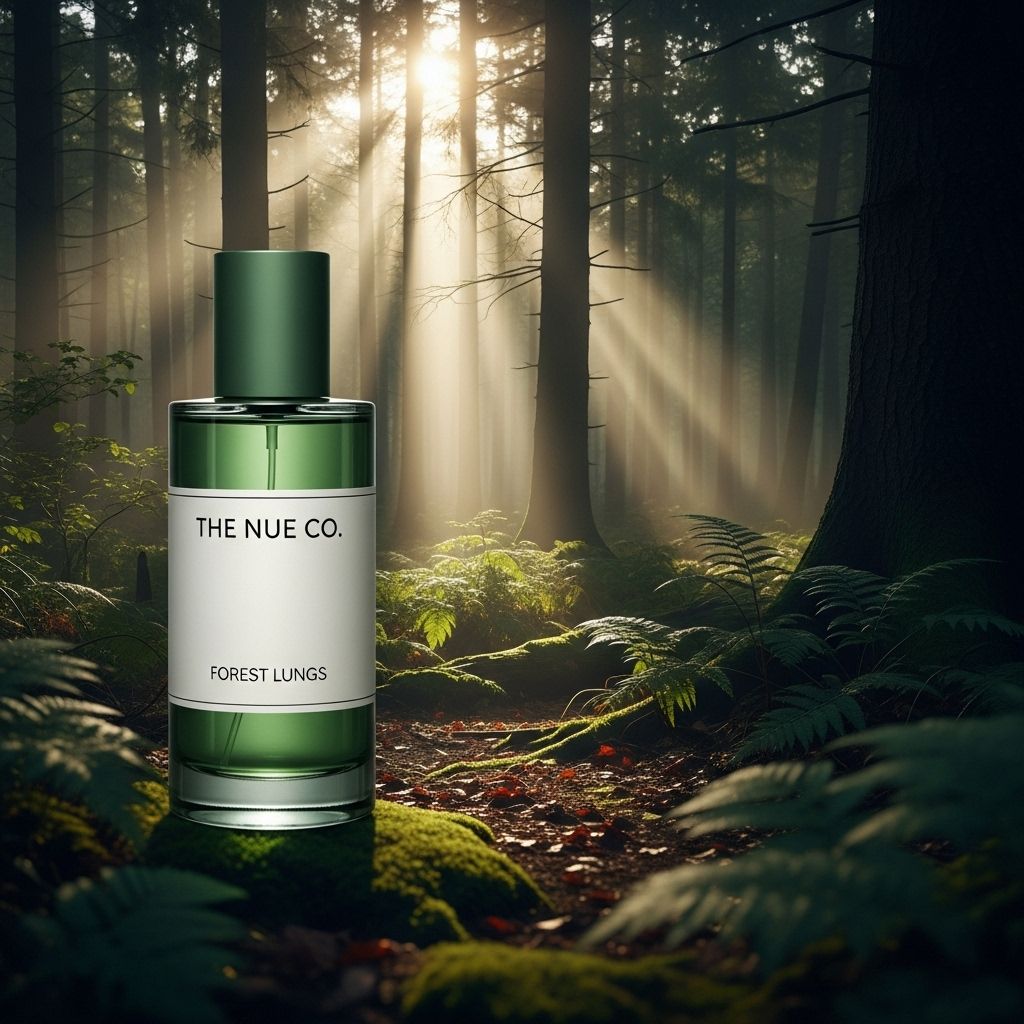 Explore how Forest Lungs by The Nue Co. combines woody, smoky fragrance with cutting-edge science to relieve stress and calm the senses.