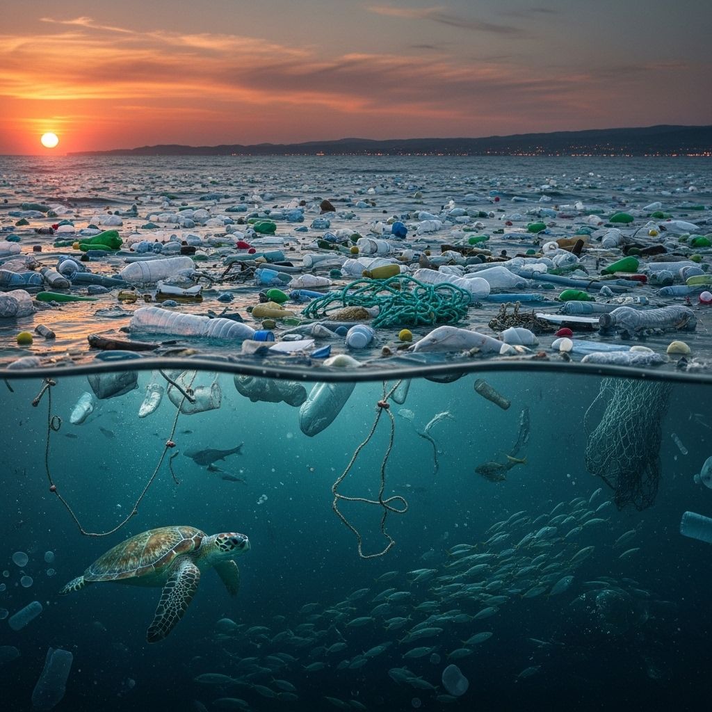 A detailed look at the exponential growth of plastic pollution in our oceans and what global action is needed to address this crisis.