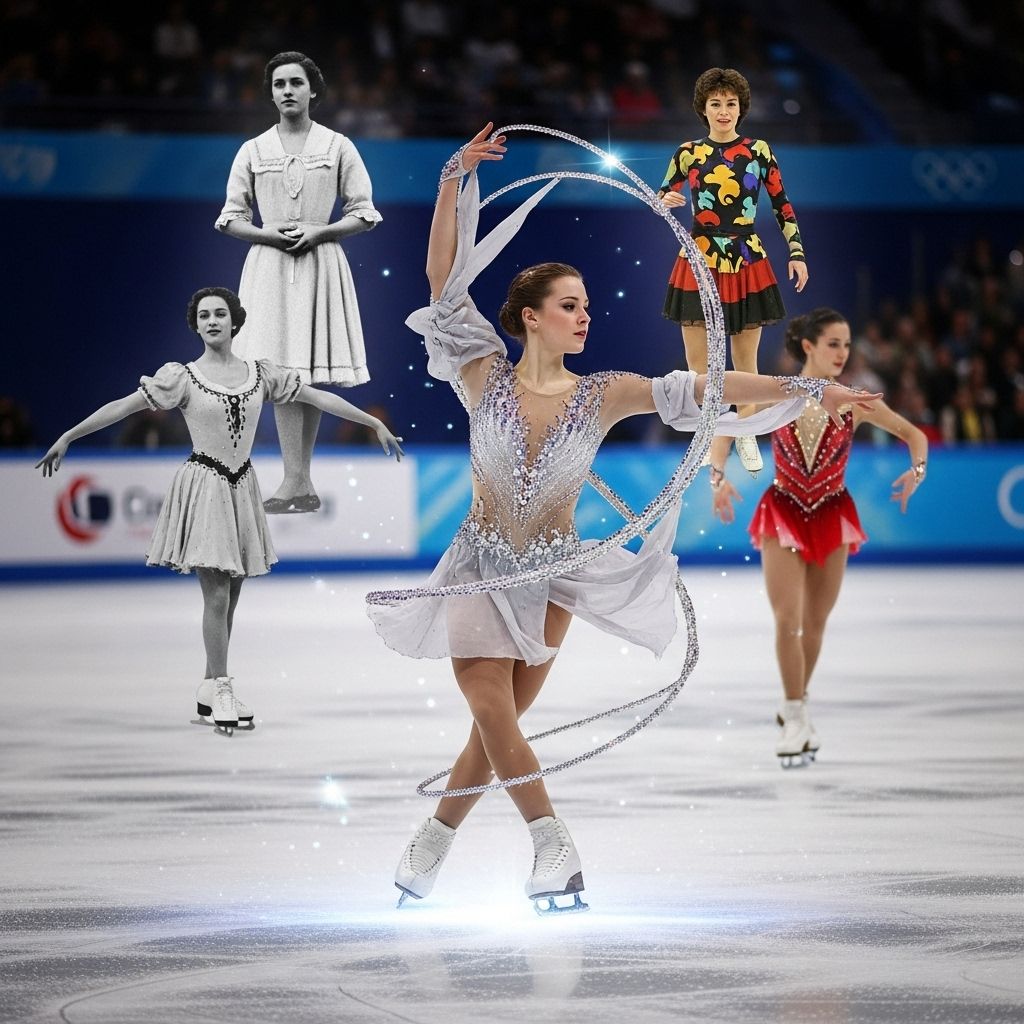 How Olympic figure skating costumes blend athletic engineering, cultural flair, and dazzling artistry—from the rink’s earliest icons to today’s high-tech designs.