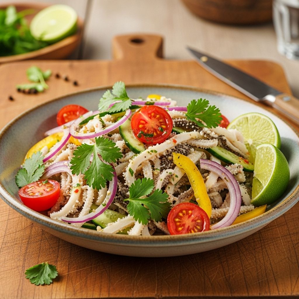 Aromatic herbs and zesty dressings turn offal into a memorable chilled appetizer.