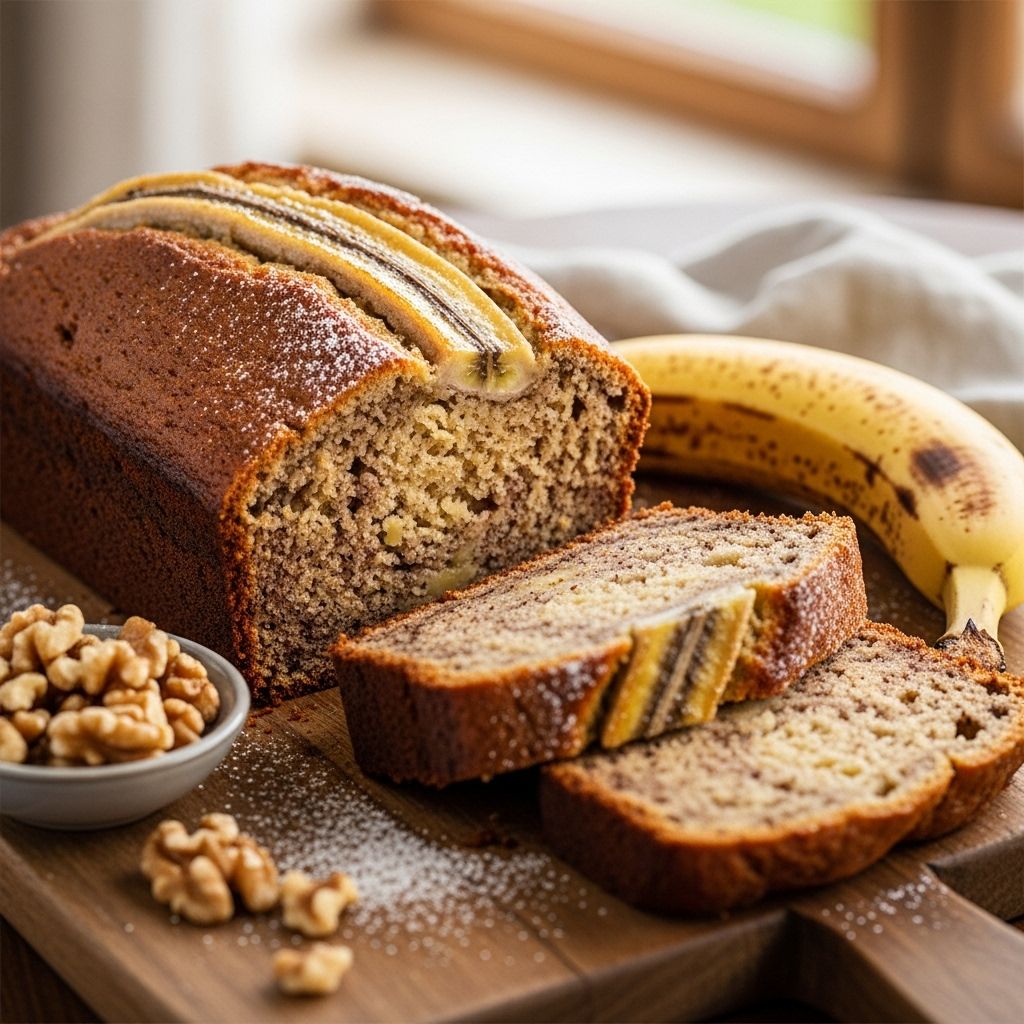 Ripe bananas and oats blend with almond meal into a moist, low-fuss allergy-friendly loaf.