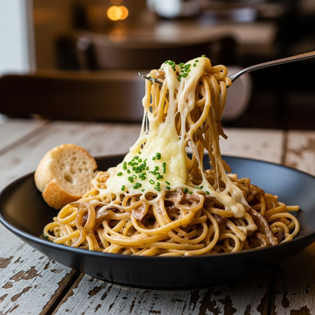 One-Pot French Onion Pasta: A Decadent Twist on Comfort Food Caramelized onions and melted cheese come together for an effortless gourmet dinner.