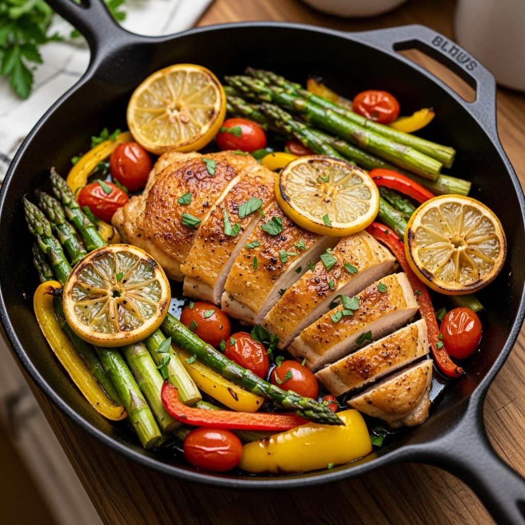 Bright citrus sauce and crispy searing bring bold flavor with minimal cleanup.