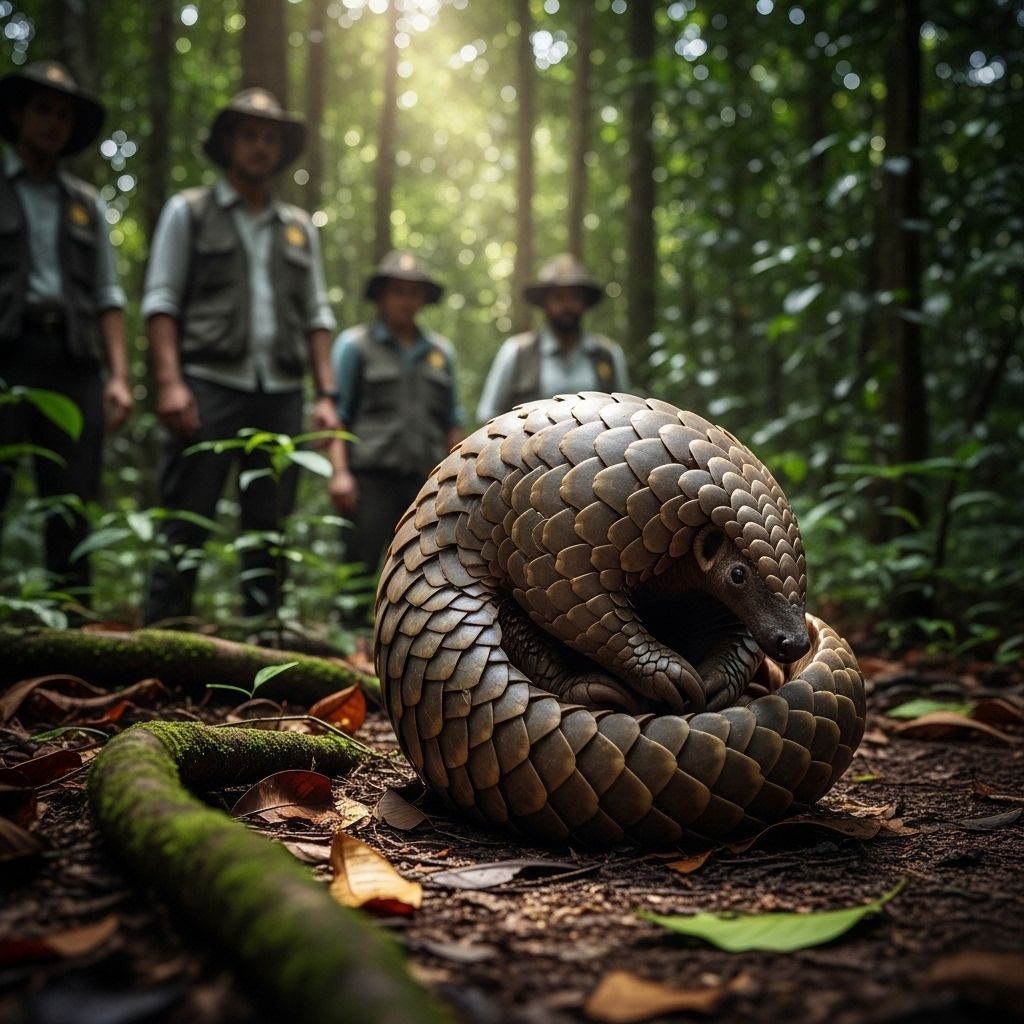 A bold scientific initiative brings technology, data, and local knowledge together to protect pangolins—the planet’s most illegally traded mammals.