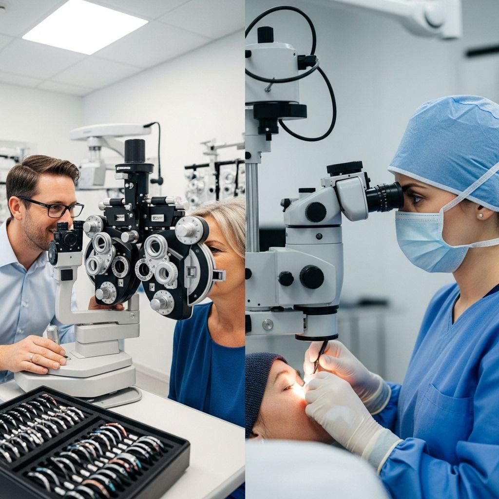 Explore the differences, roles, and specialties of optometrists and ophthalmologists to make informed decisions about your eye health.