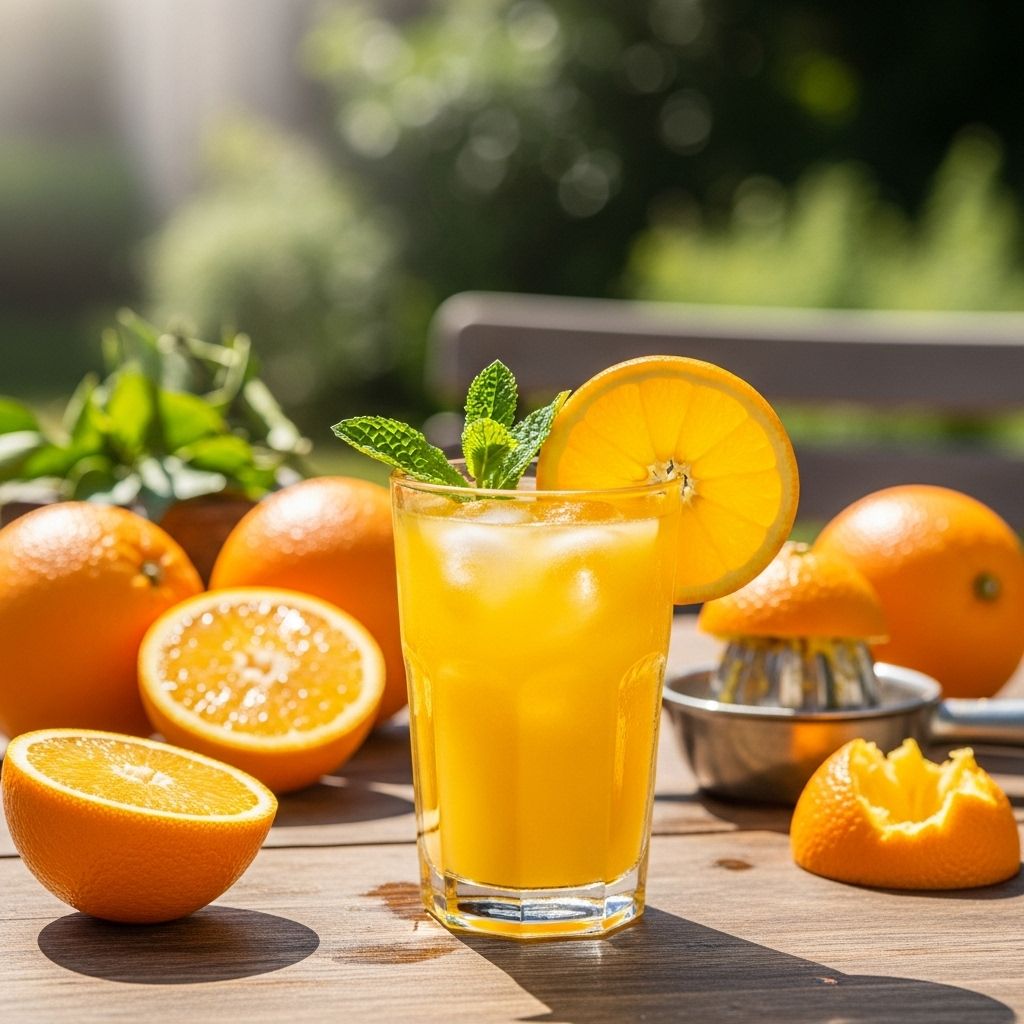 A zesty blend of fresh juice and soda that elevates any summer gathering.