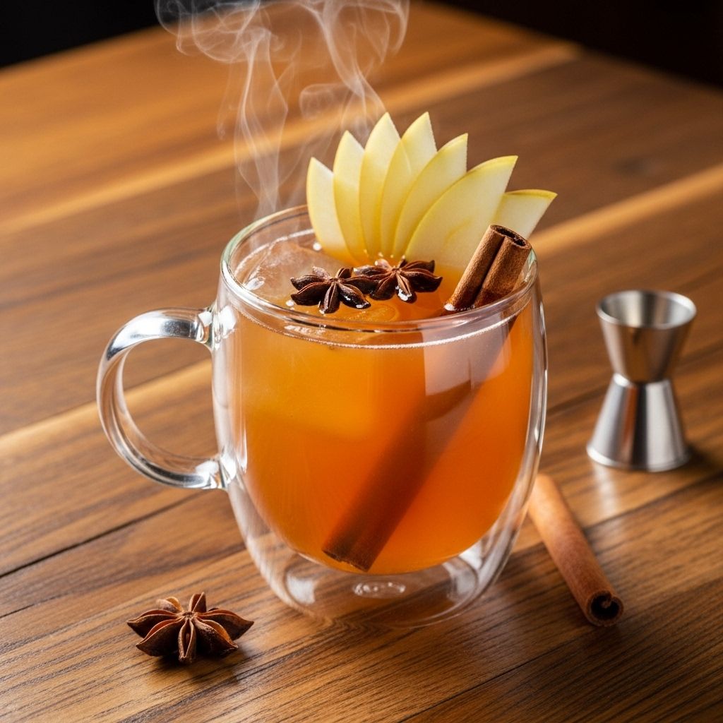 This spiced drink brings together warming spirits and seasonal fruit notes in every sip.