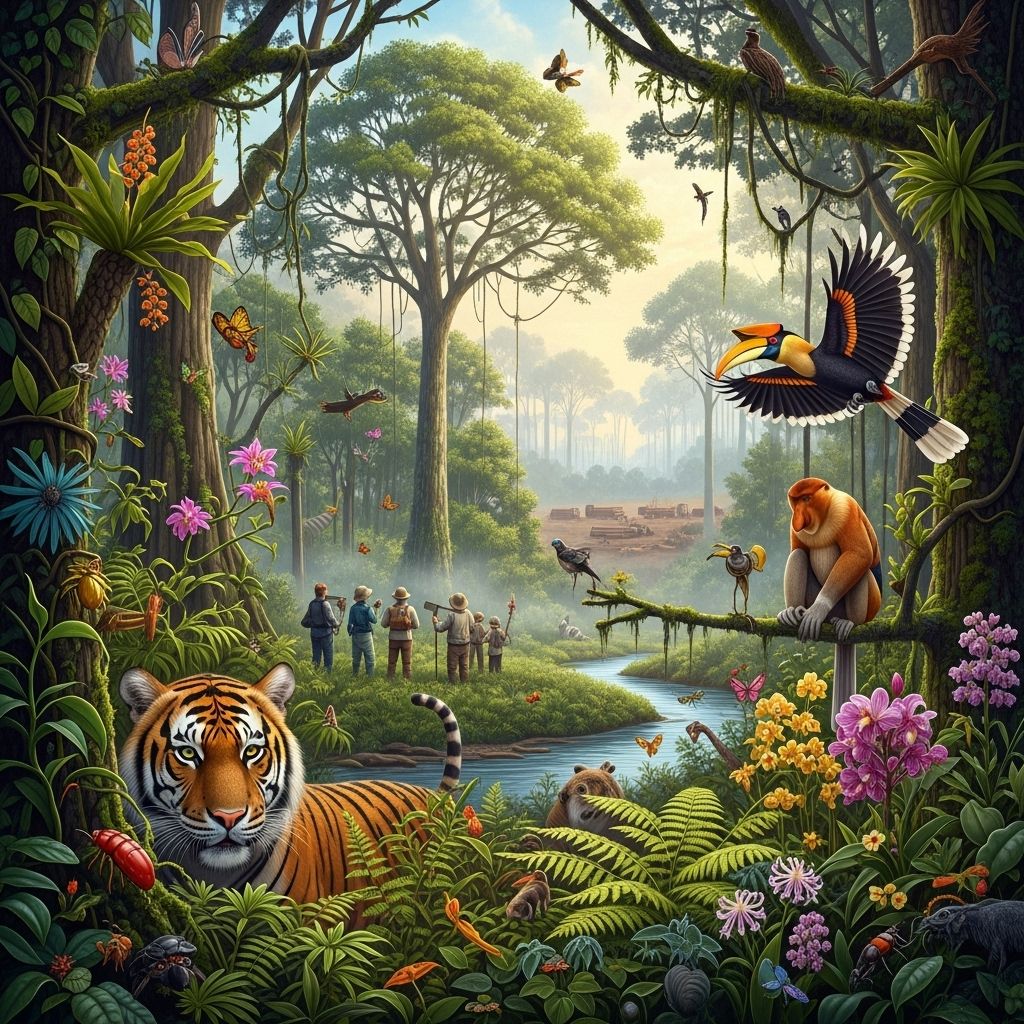 Discover the ancient, diverse, and threatened world of Malaysia’s rainforests – their ecology, wildlife, and future.