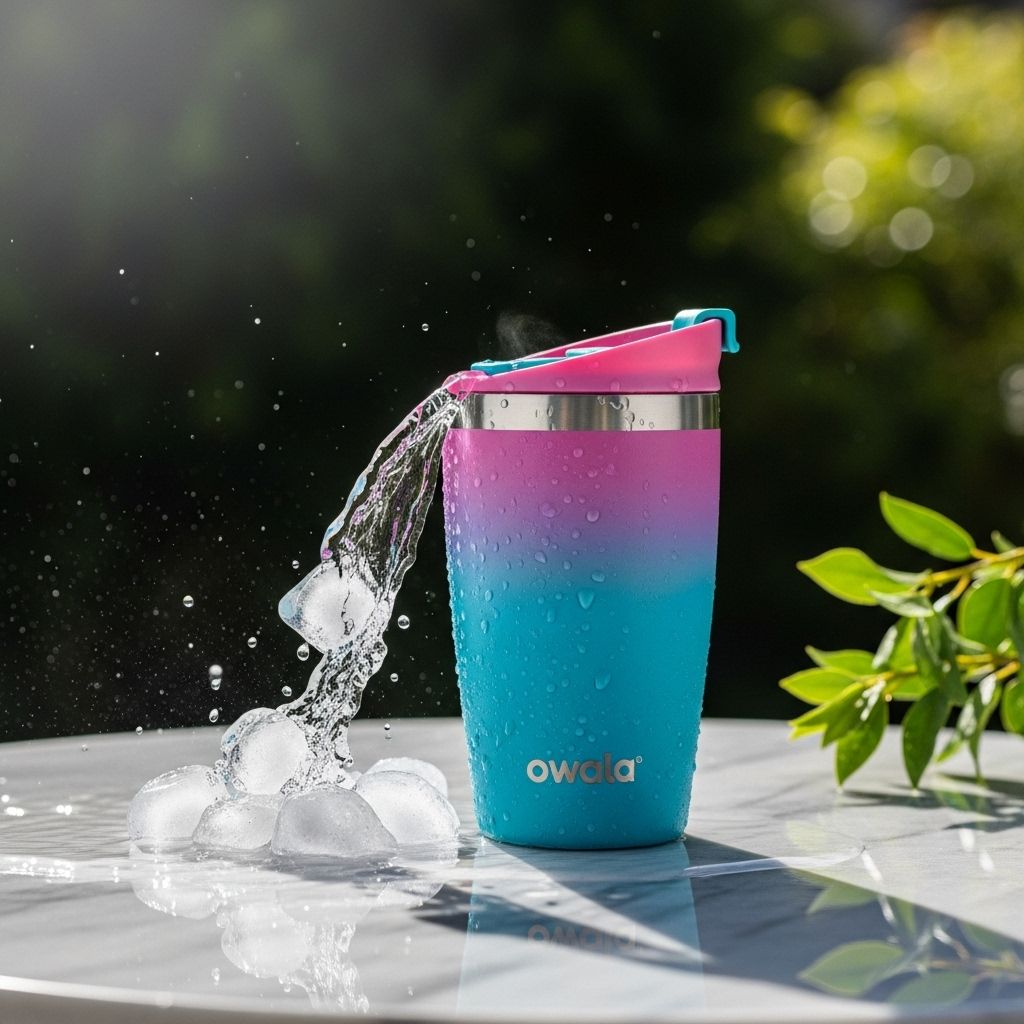 This innovative lid design and insulation combo makes staying refreshed effortless.