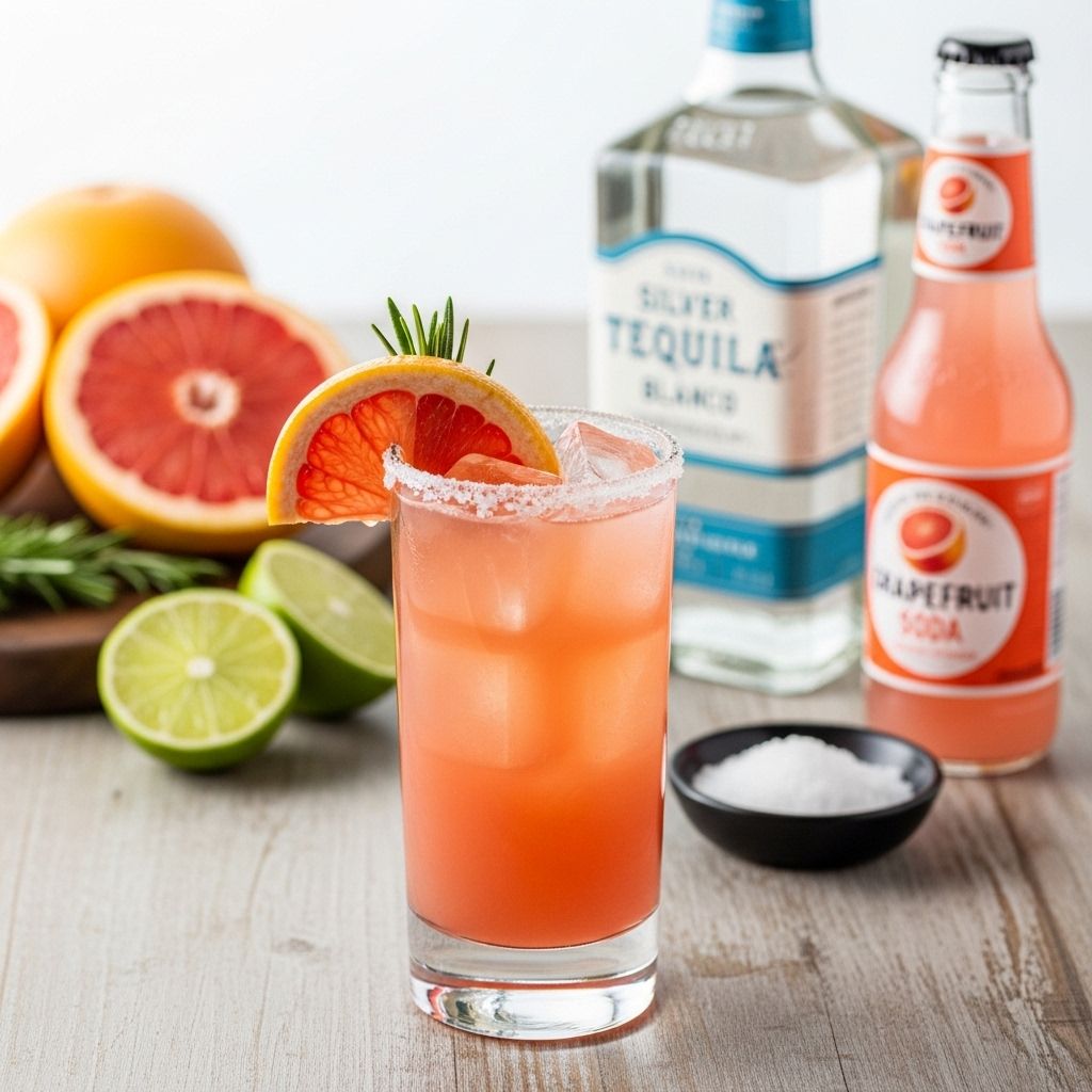 A perfect harmony of tart grapefruit, smooth reposado tequila, and delicate effervescence.