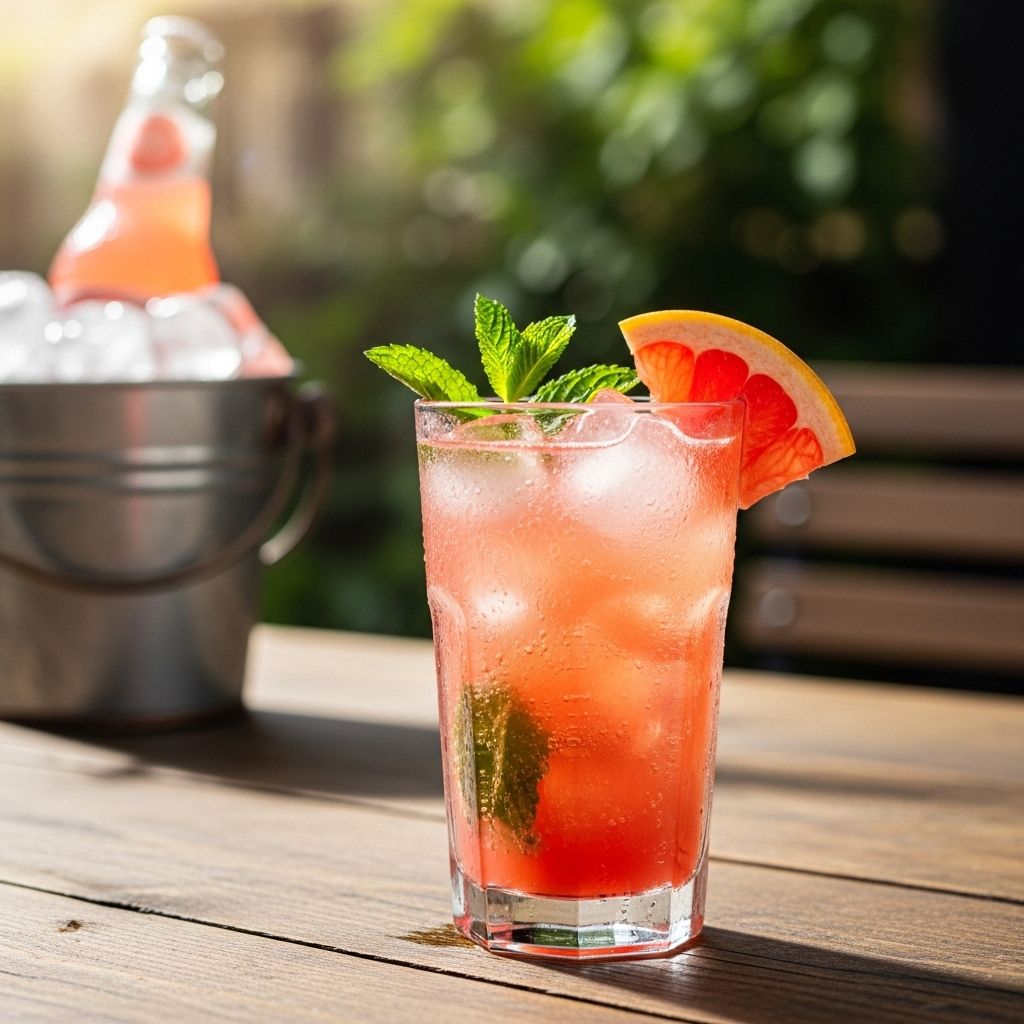 Zesty grapefruit and lime unite for a light, fizzy refresher perfect for gatherings.