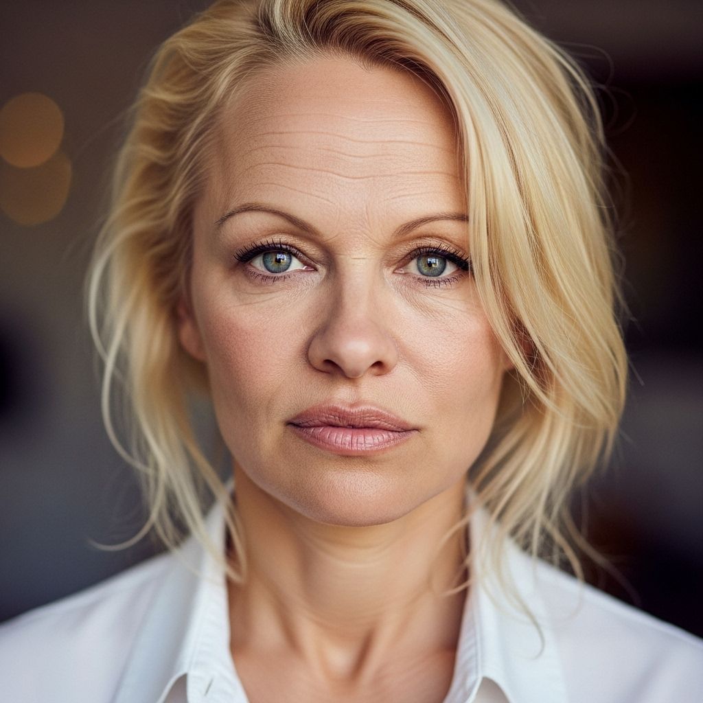 Pamela Anderson challenges anti-aging norms, embracing self-acceptance, simplicity, and a bold makeup-free lifestyle in the public eye.