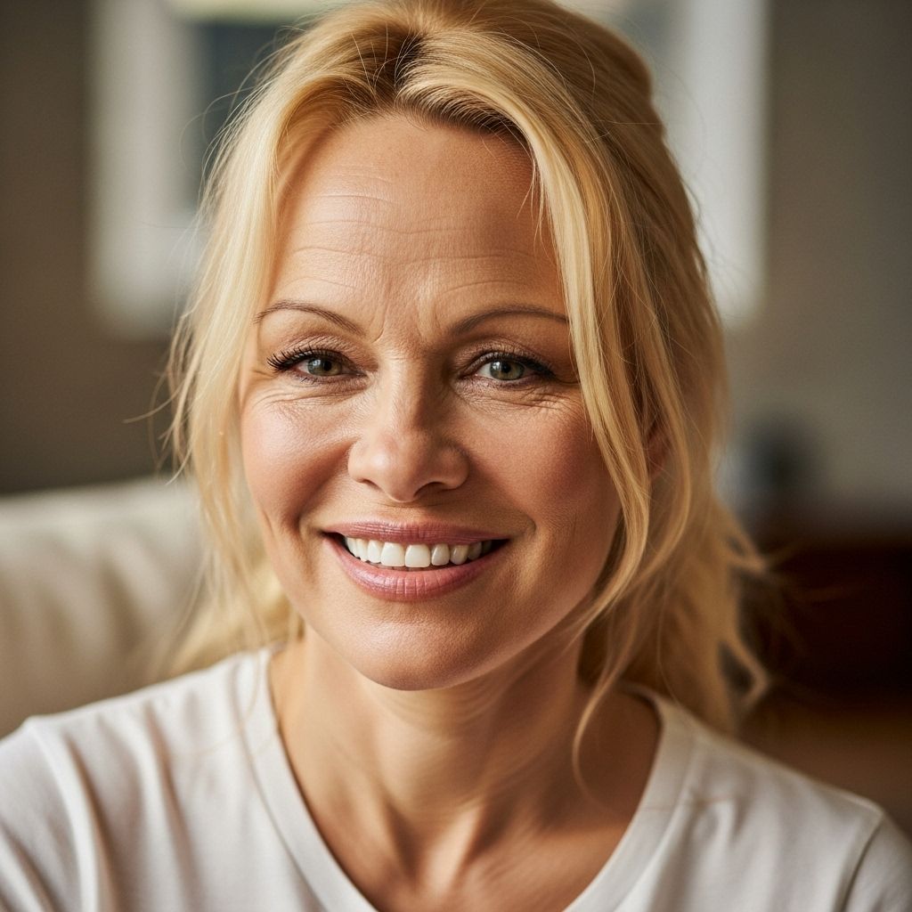 Pamela Anderson's authentic, makeup-free journey challenges age norms and celebrates self-confidence.
