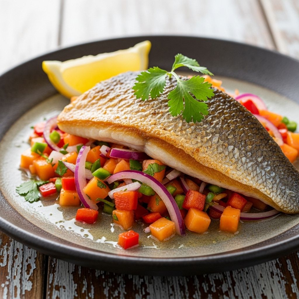 Bright tropical flavors meet a golden sear for a healthy restaurant-quality meal at home.