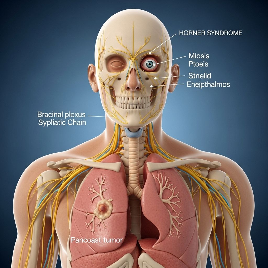 Explore the link between Pancoast tumors and Horner syndrome, examining signs, diagnosis, and current treatment strategies.