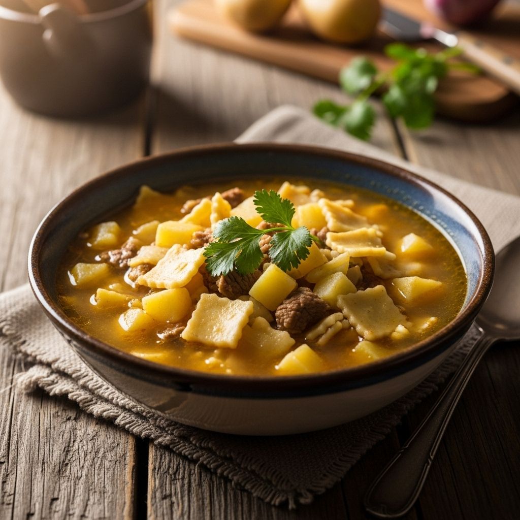 Hand-cut dumplings bathed in a savory broth bring generations of warmth to your table.