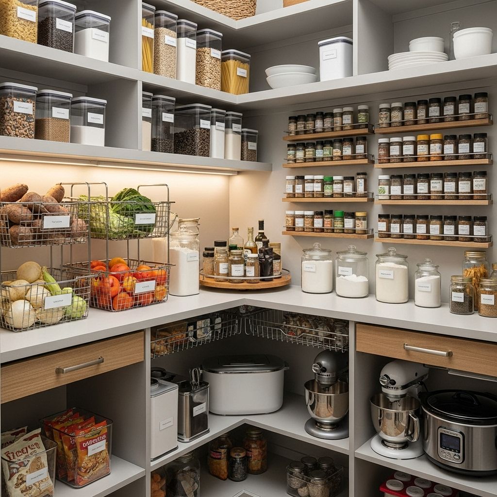 15 Smart Pantry Storage Ideas to Organize Any Space See every item at a glance and enjoy a clutter-free kitchen with purposeful solutions.