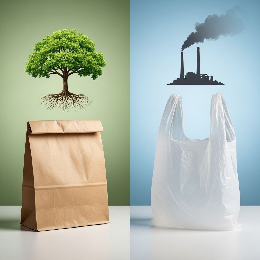 Explore the full environmental impact, pros, and cons of paper and plastic bags to make the most sustainable choice for your needs.