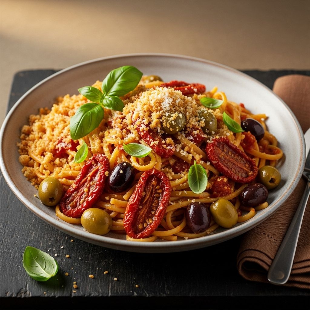 A simple weeknight dinner showcasing bold Mediterranean flavors and satisfying textures.