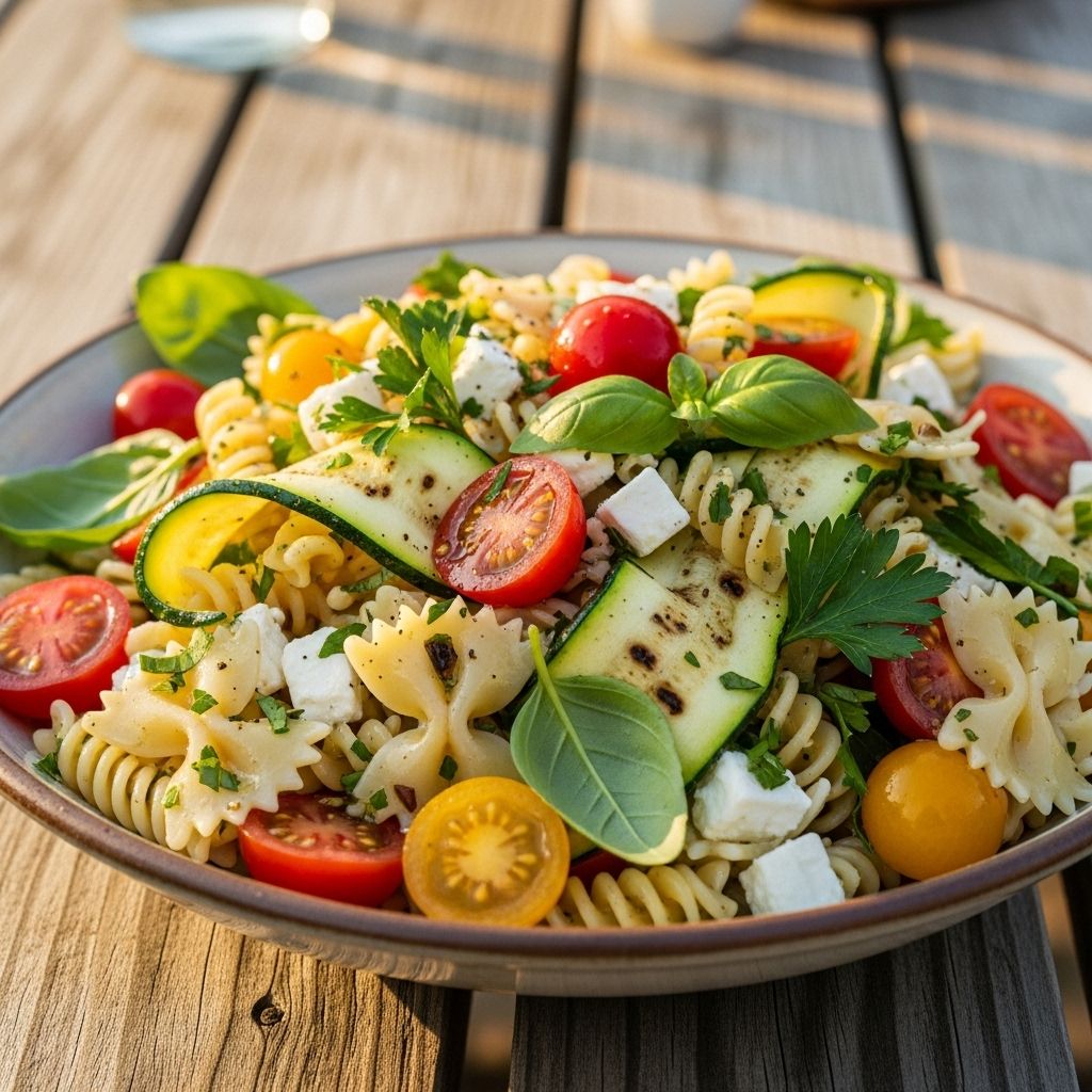 A vibrant make-ahead salad that keeps flavors fresh for picnics and easy dinners.