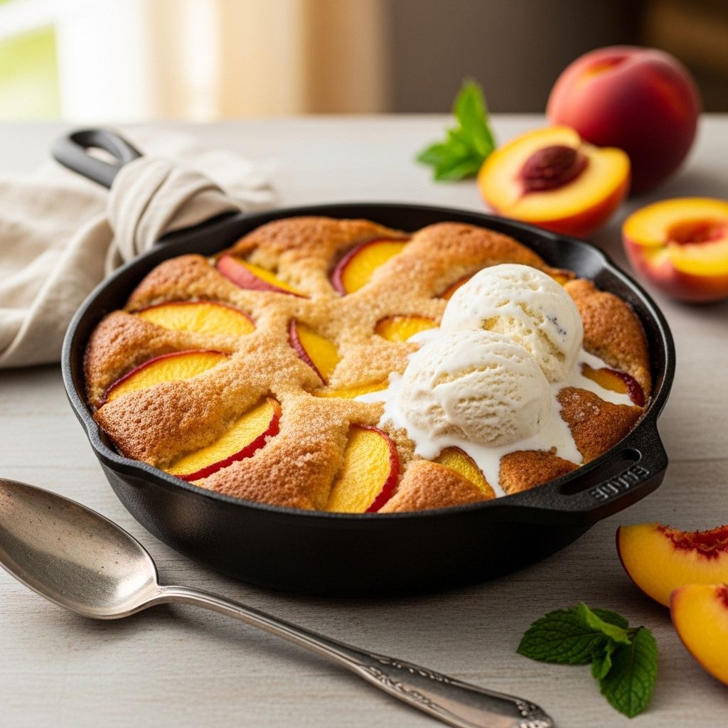 Nostalgic fruit and golden butter meld into a scoopable treat that comforts with every bite.
