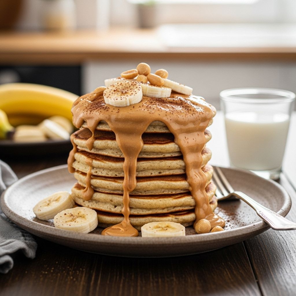 Energize your mornings with this nutritious peanut butter-banana pancake recipe, featuring healthy fats, fiber, and plenty of protein.