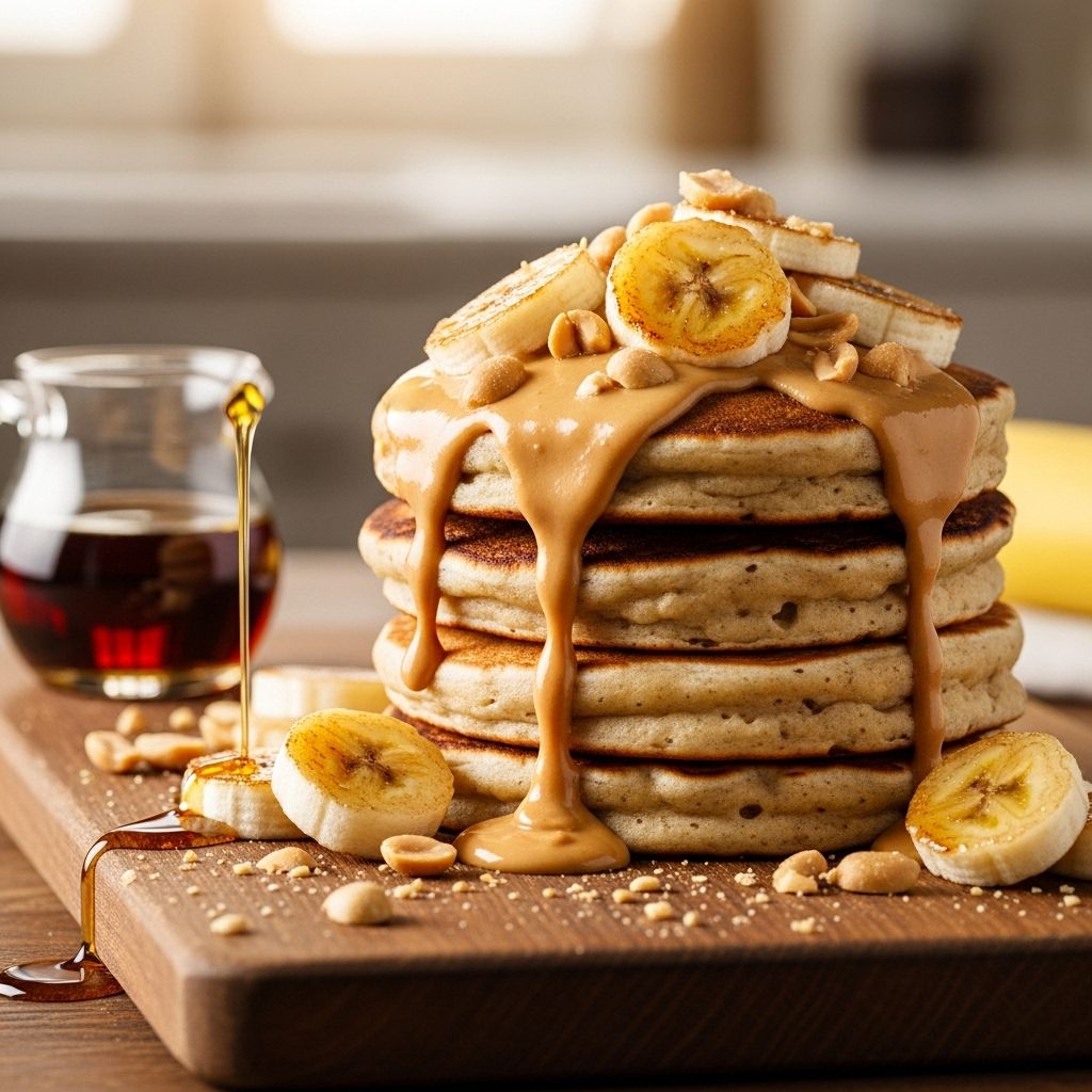 Peanut Butter-Banana Pancakes: A Delicious & Nutritious Breakfast Upgrade Start your day right with this irresistibly moist, healthy, and protein-packed peanut butter-banana pancakes recipe, topped with expert tips and fun flavor twists.