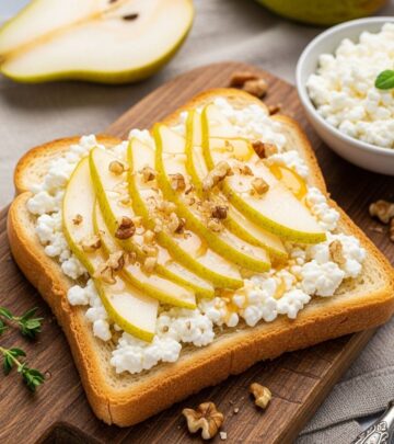 Discover the benefits of cottage cheese toast with pears—a high-protein, energizing breakfast loaded with flavor and nutrition.