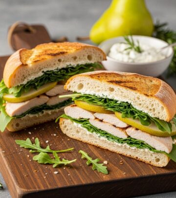 A mouthwatering blend of crisp fruit and tender protein that elevates any lunch occasion.