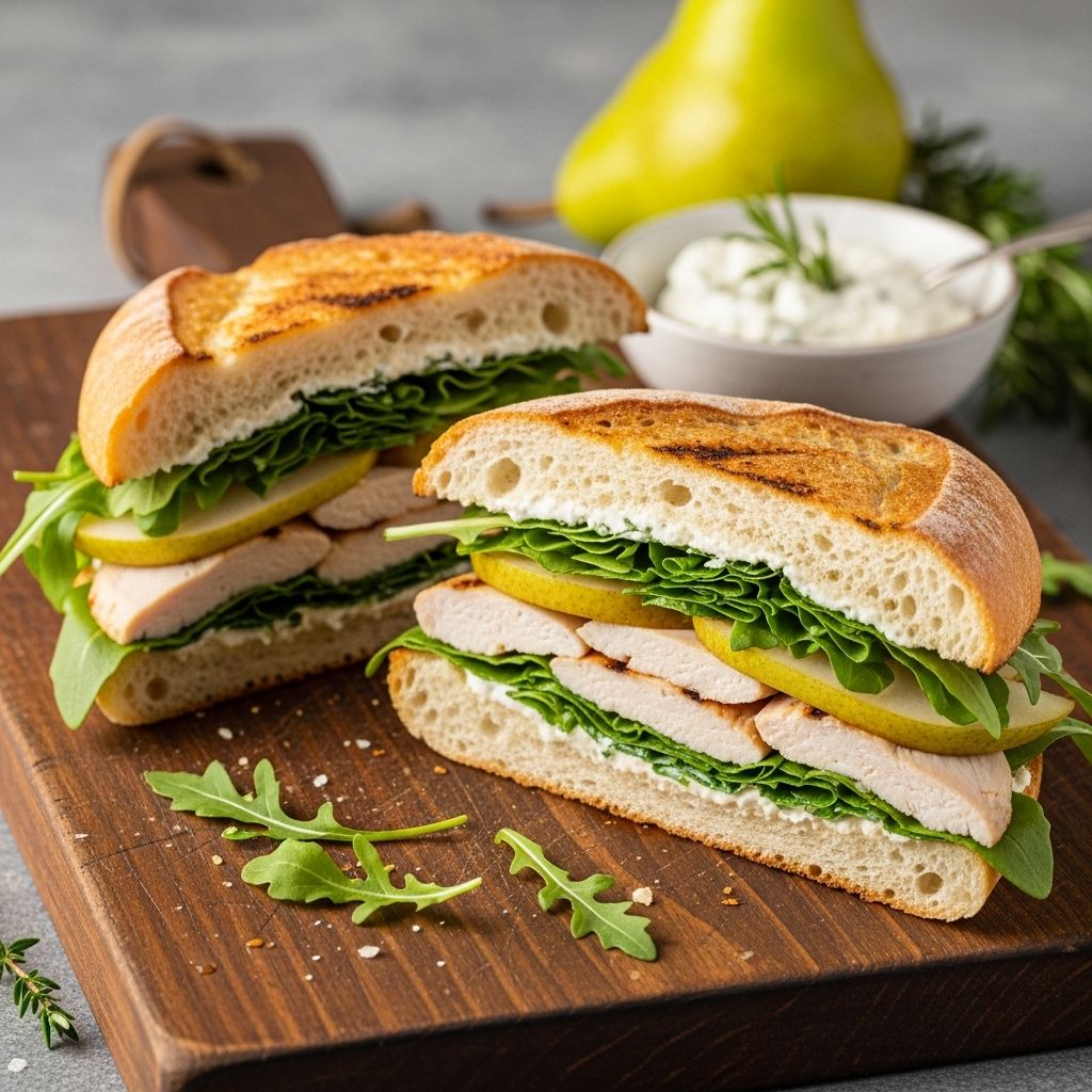 A mouthwatering blend of crisp fruit and tender protein that elevates any lunch occasion.