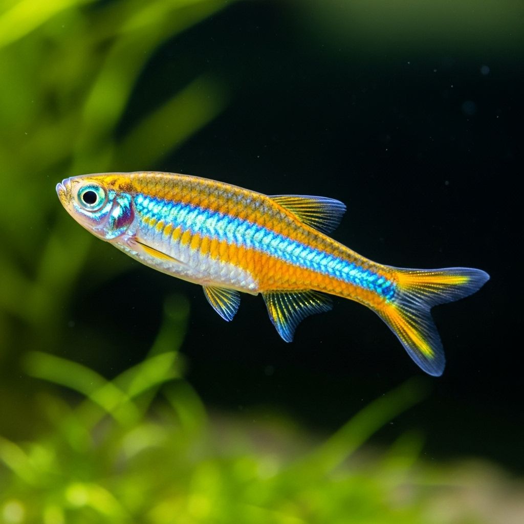 Consistent water parameters and ample space bring out the vibrant hues of schooling fish.