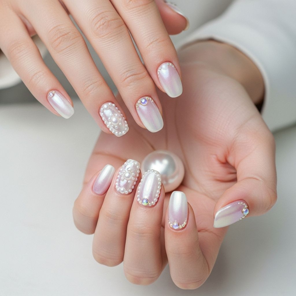 Elevate your manicure with pearl nails: the sophisticated, low-maintenance trend blending milky finishes, shimmer, and timeless style for every occasion.