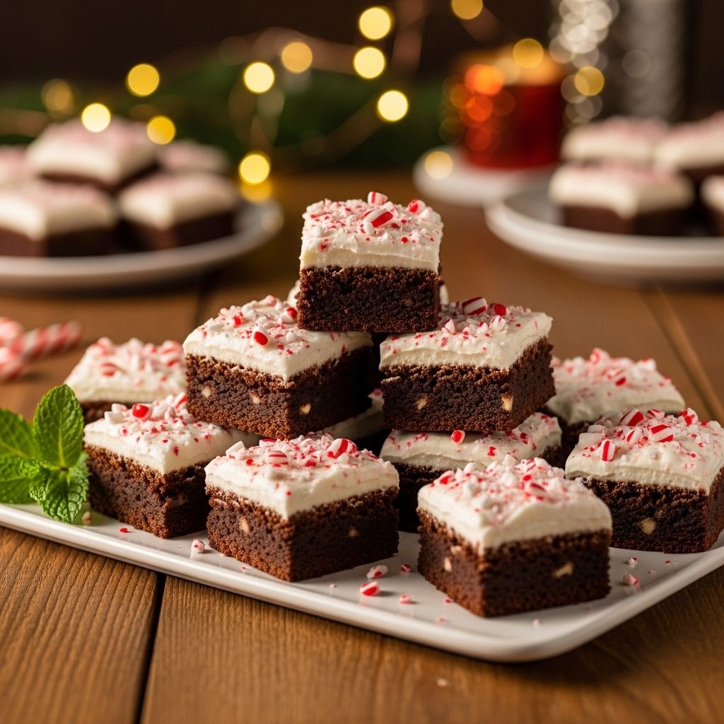 A crowd-pleasing dessert that marries fudgy richness with a crisp, cool twist.