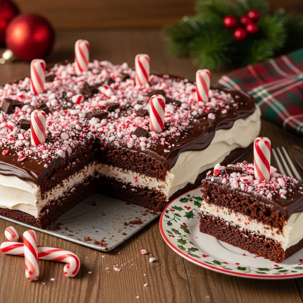A crowd-friendly winter dessert that marries rich chocolate with cool peppermint flair.