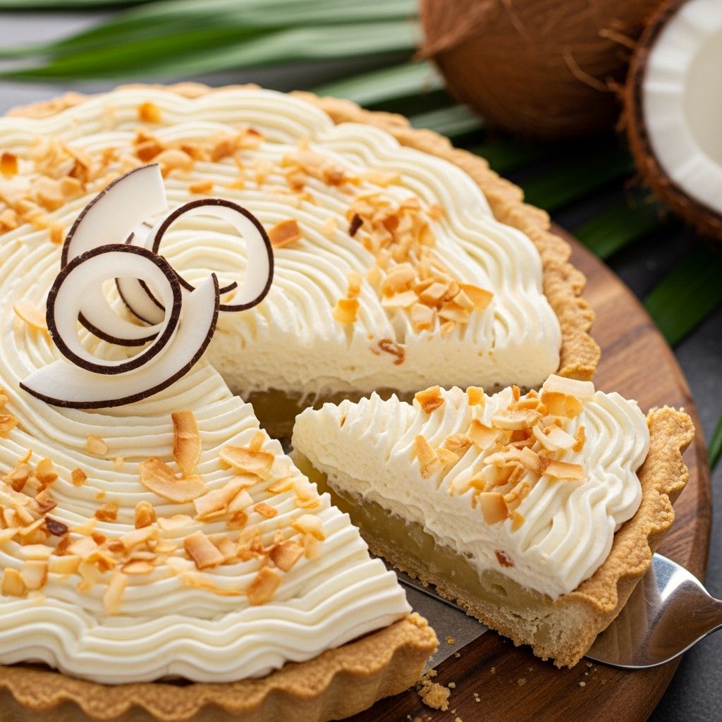 Perfect Coconut Cream Pie Recipe: A Tropical Paradise A foolproof approach to achieving a silky custard and golden, flaky crust every time.