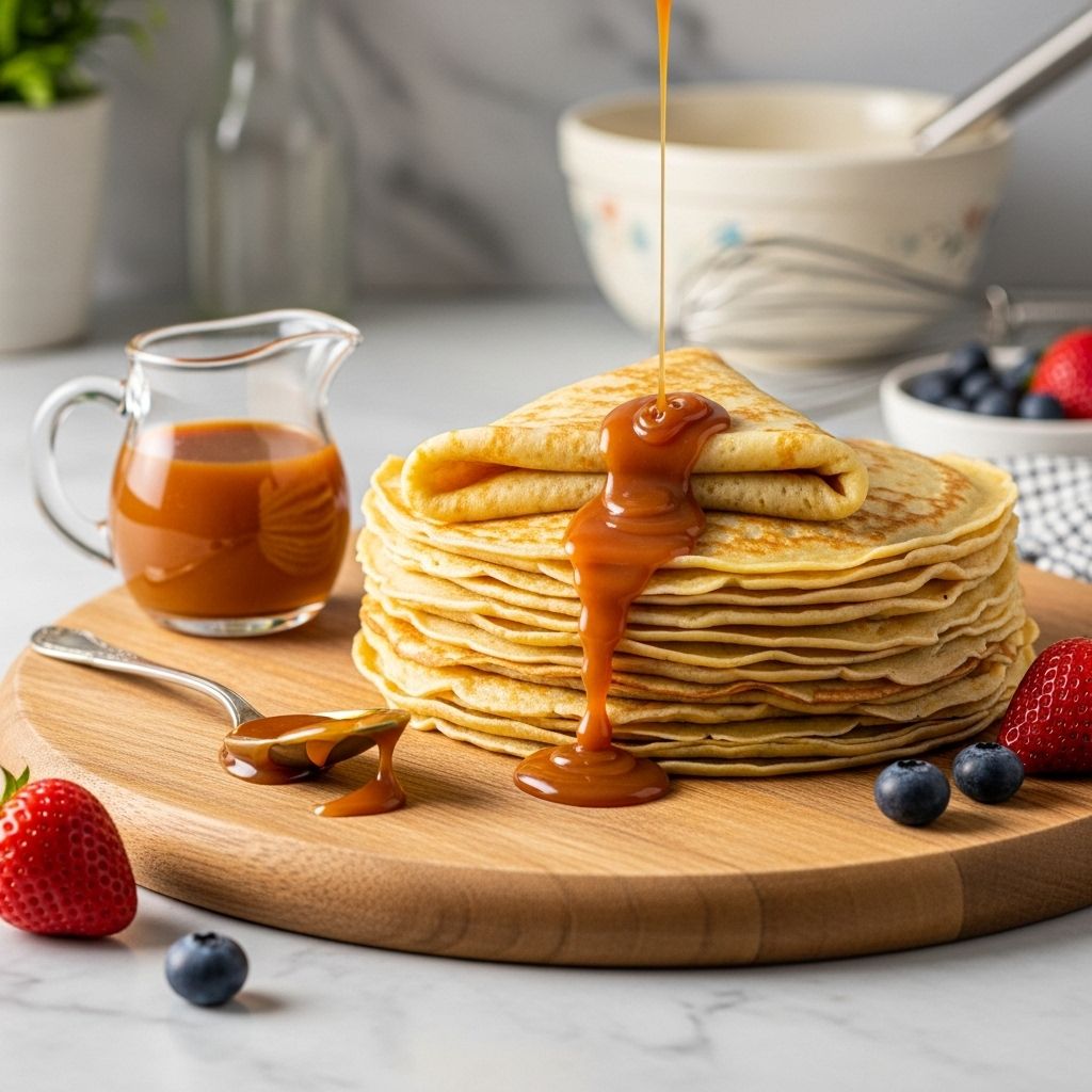 Achieve lacy thin pancakes with foolproof flipping techniques and decadent sweet finishes.