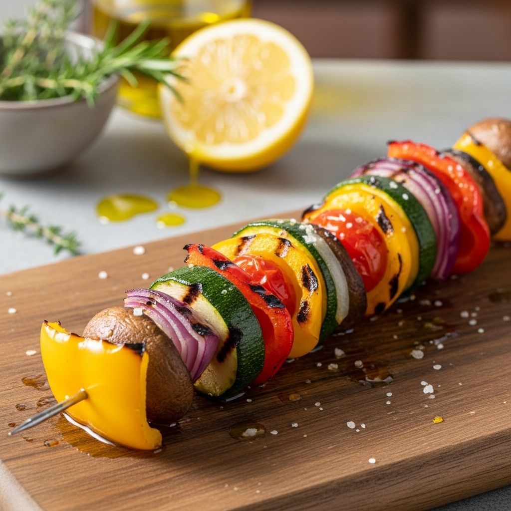 Balsamic-lemon marinade brings out each vegetable’s sweetness and seals in a smoky char.