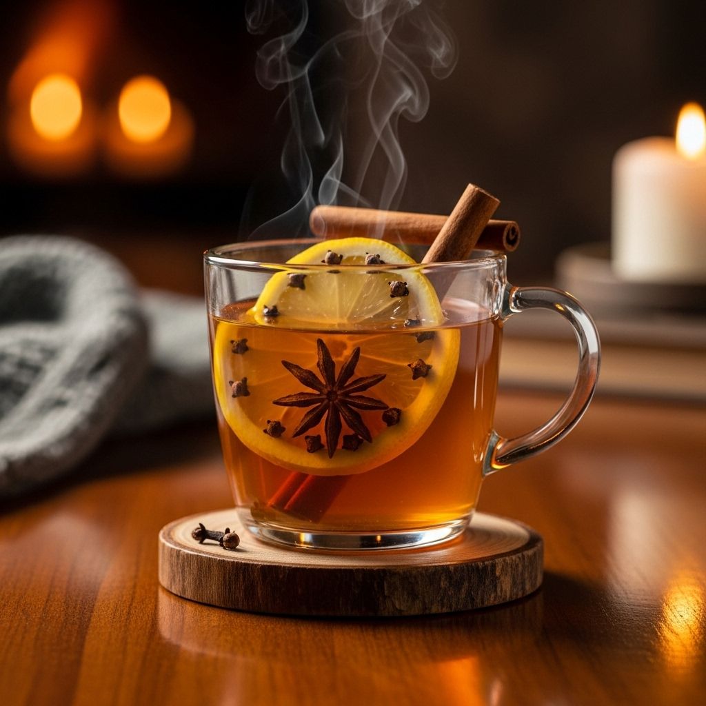 A soothing mix of whiskey, honey, and lemon that turns cold nights into cozy comfort.